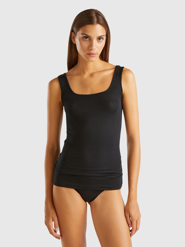 Camiseta de tirantes de viscosa Mujer