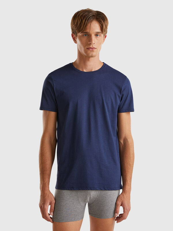 Camiseta de algodón de fibra larga Hombre