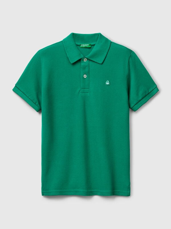 Polo slim fit de puro algodón Niño