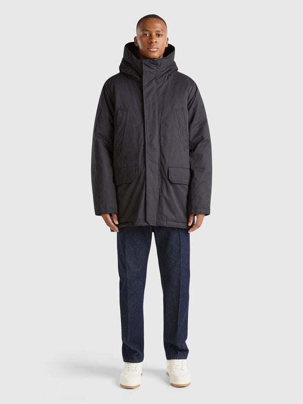 Parka acolchada de nailon Hombre