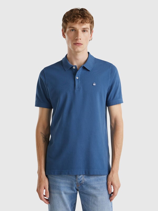 Polo Air Force Blue slim fit Hombre