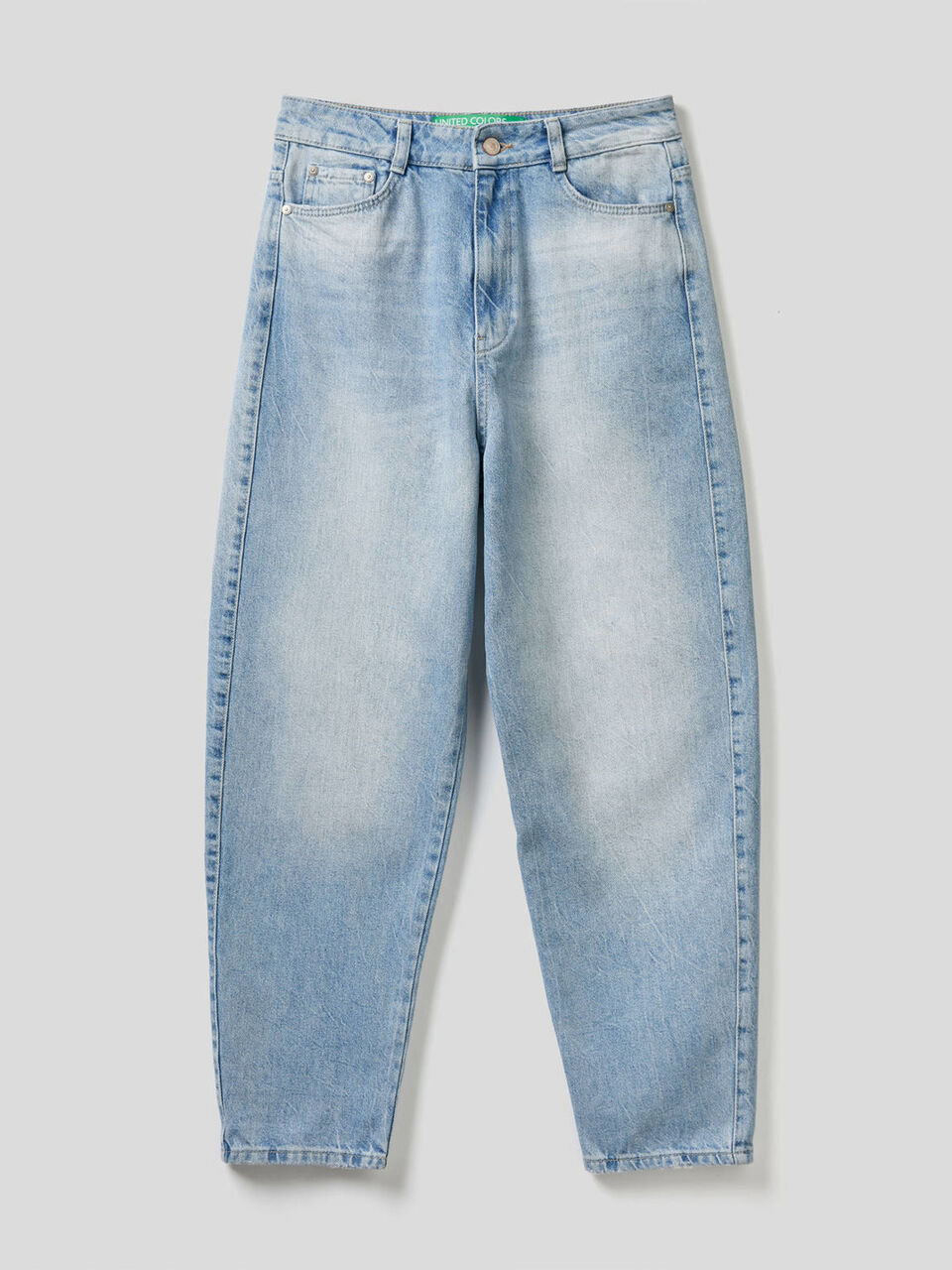 Vaqueros carrot fit en denim de 100 % algodón image number null
