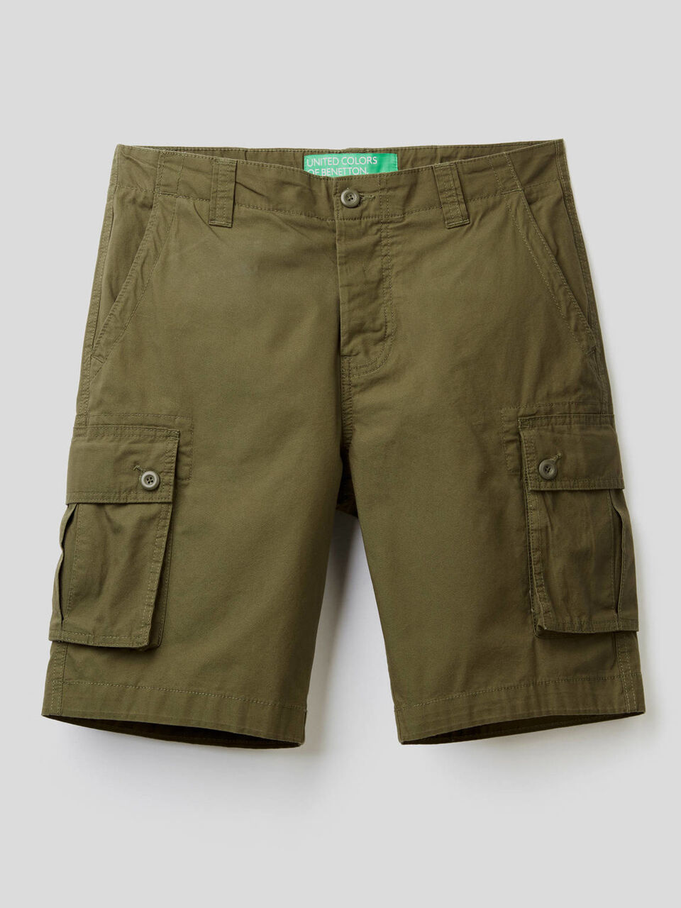 Bermudas cargo de 100% algodón image number 1