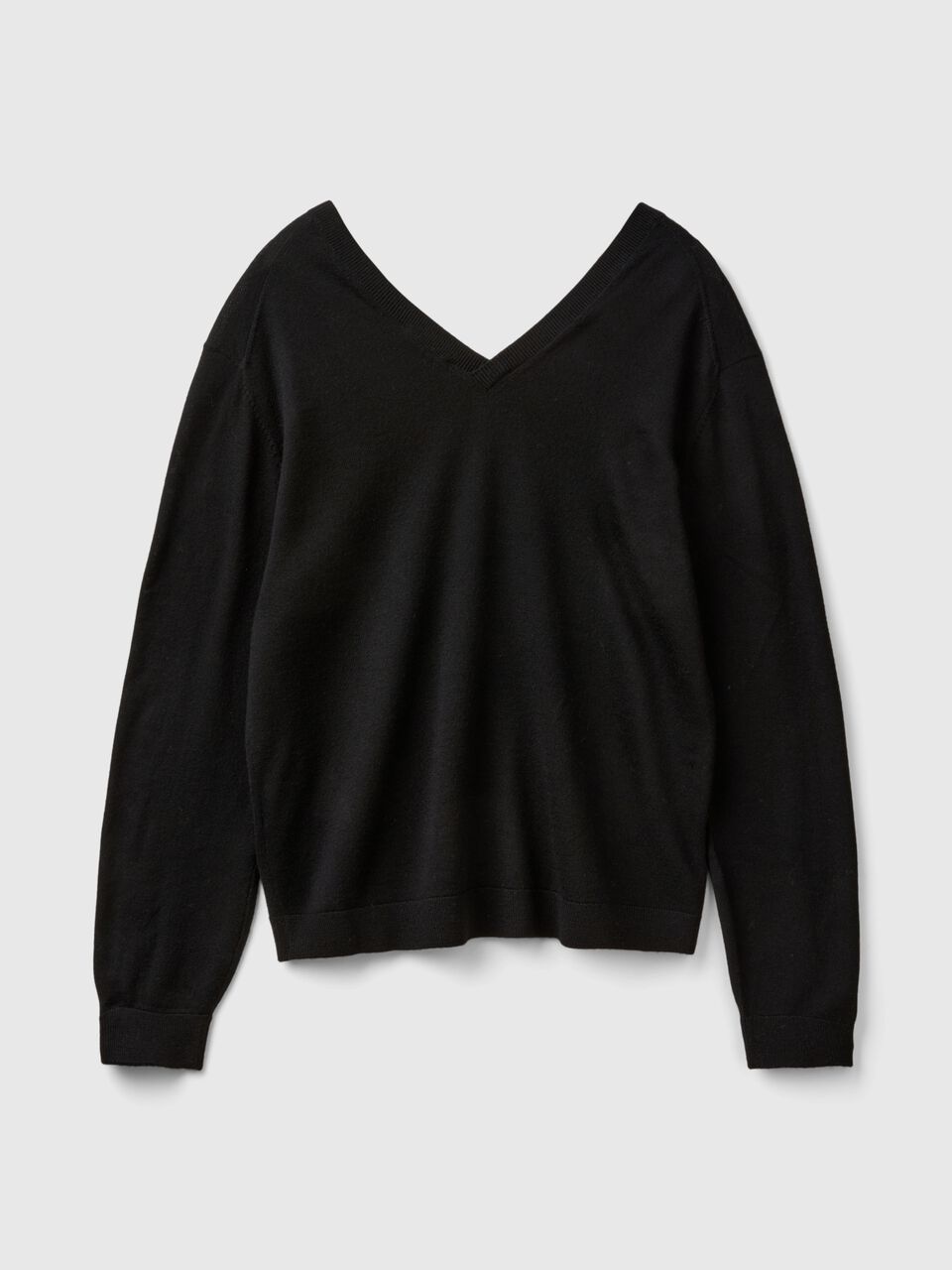 V NECK SWEATER L/S Mujer image number 2