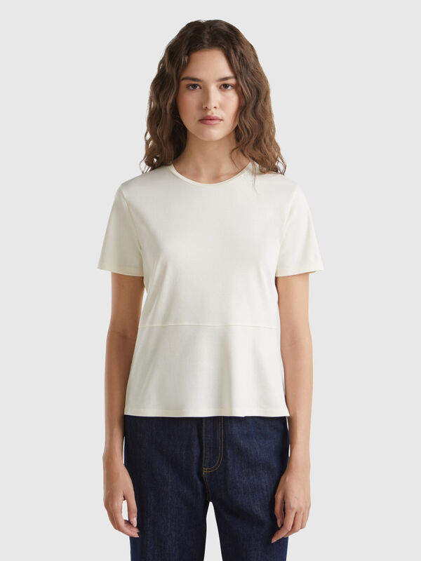 Camiseta slim fit de algodón orgánico Mujer