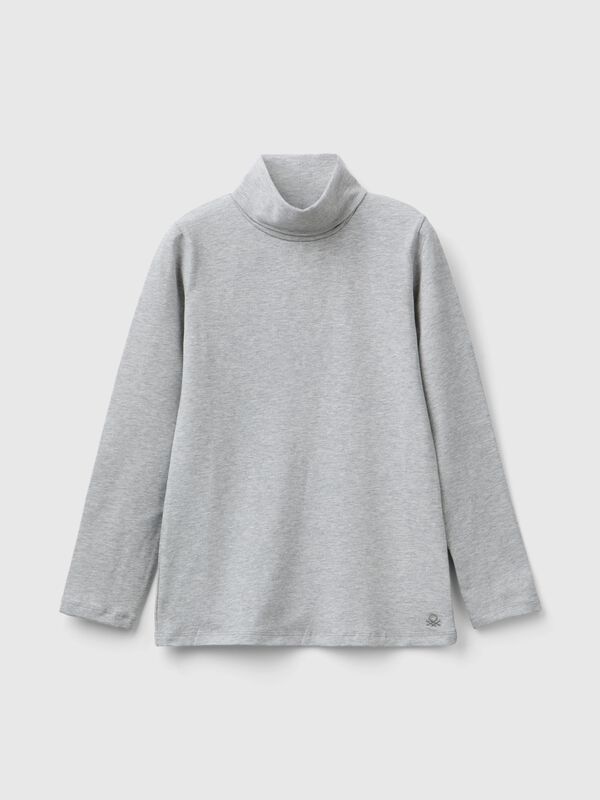 Camiseta elástica de cuello alto Niña