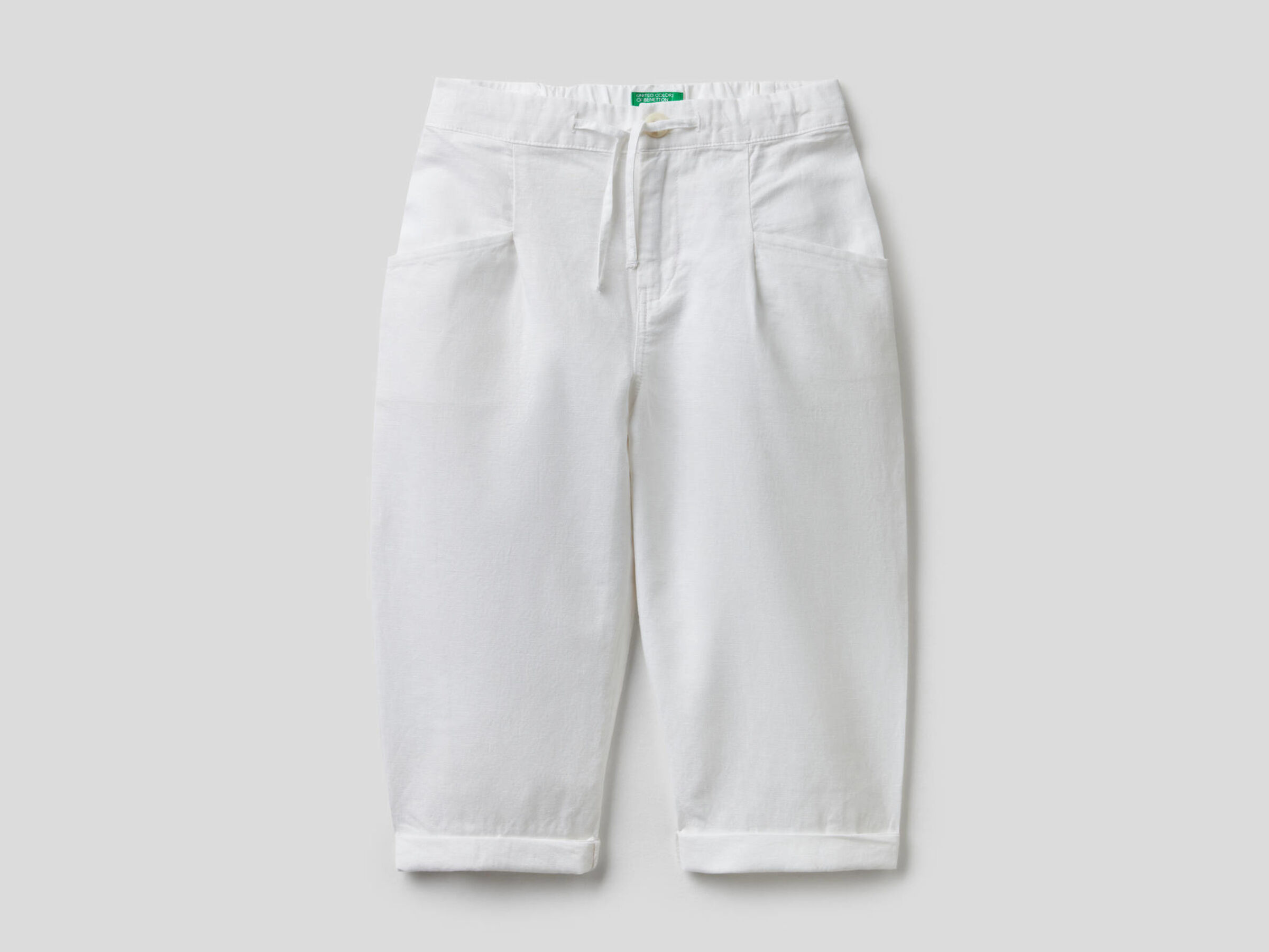 Pantalón de lino mixto image number null