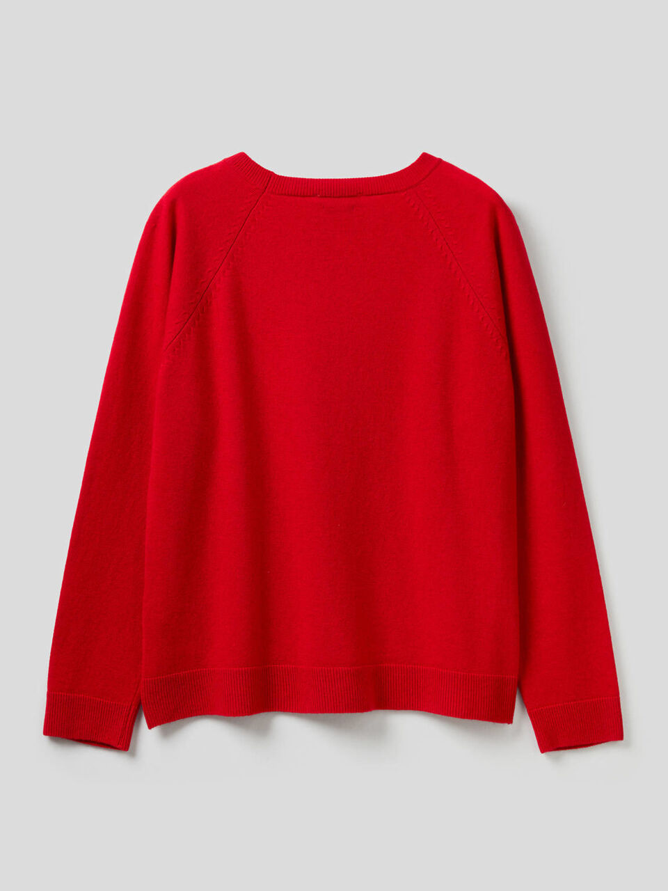 Jersey de cuello redondo en mezcla de lana y cachemir image number 2