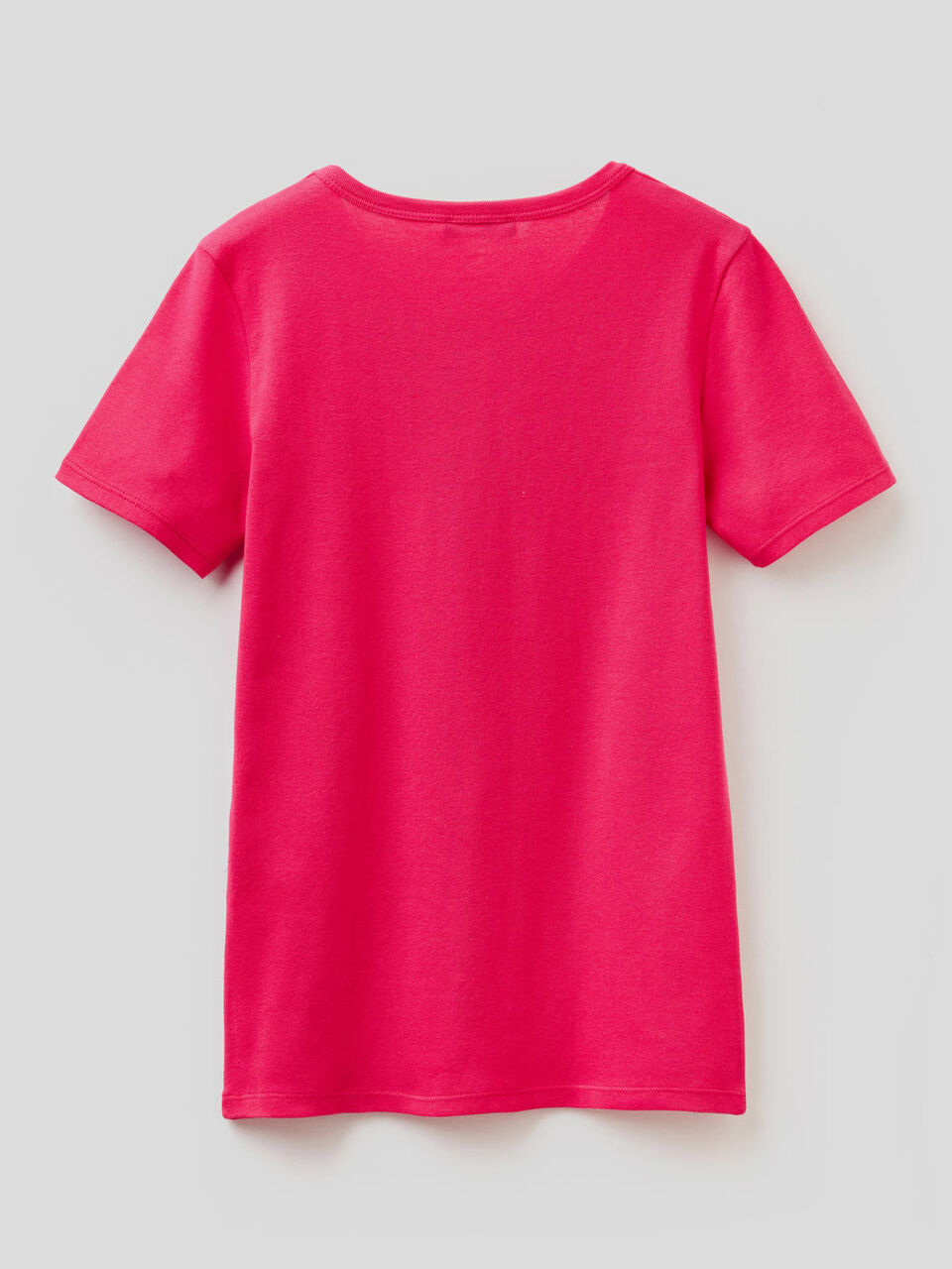 Camiseta de 100 % algodón con estampado de logotipo con glitter image number 2