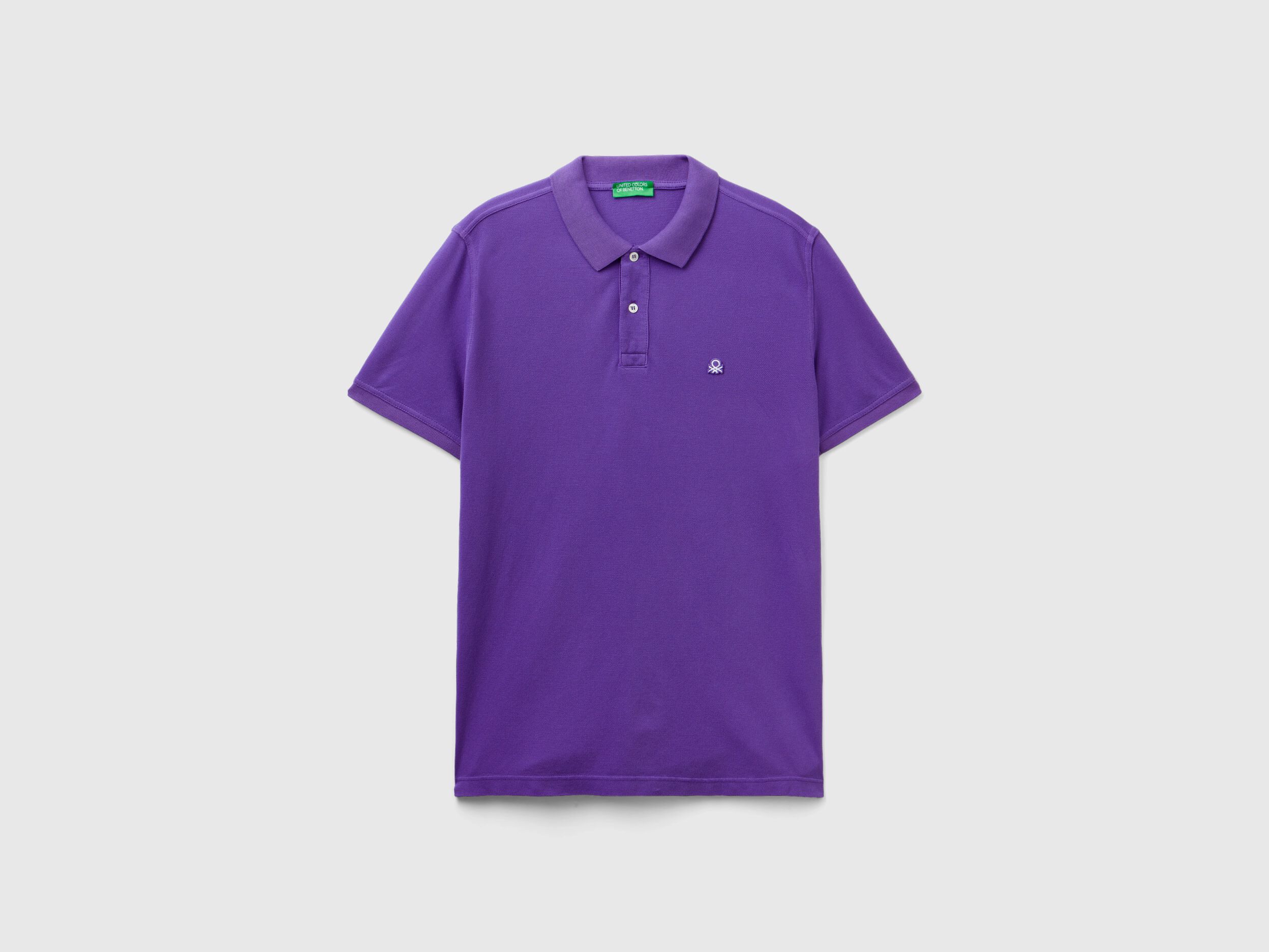 Polo morado regular fit Morado Benetton