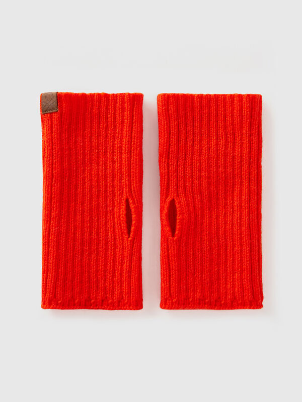 Manguitos naranja flúor Mujer