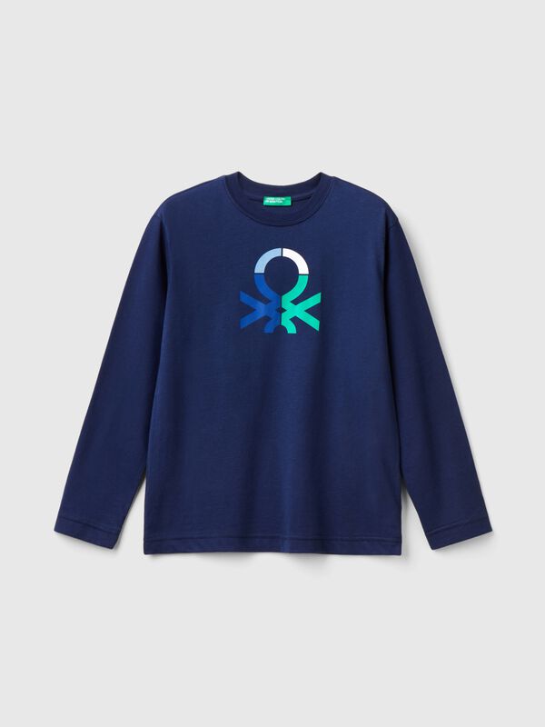 Camiseta de manga larga de 100 % algodón orgánico Niño