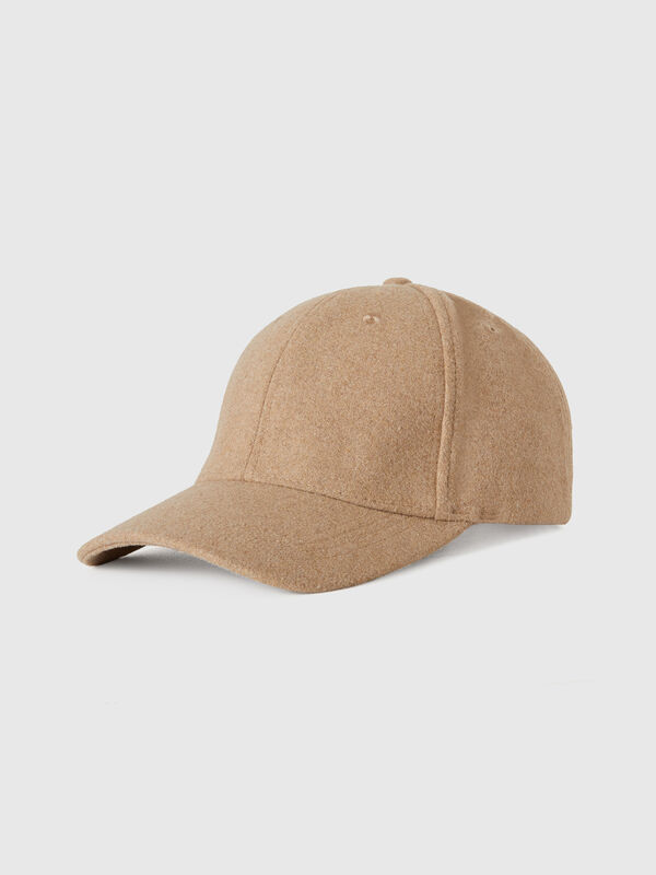 Gorra de paño con visera Mujer