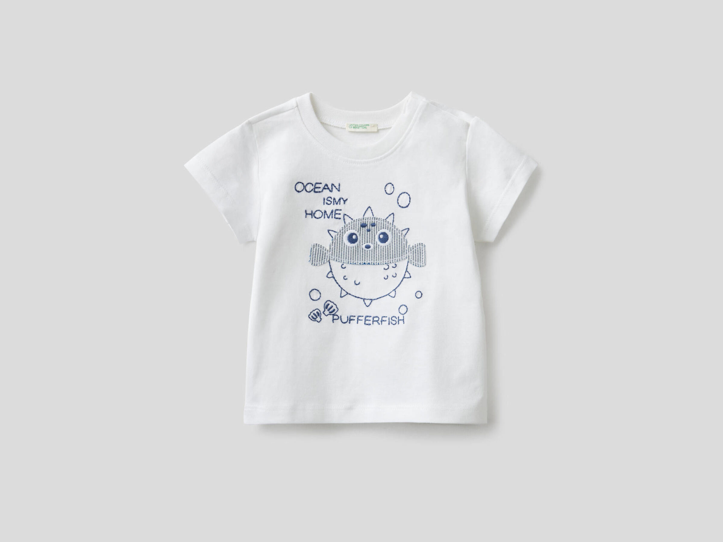 Camiseta de algodón orgánico con bordado image number null