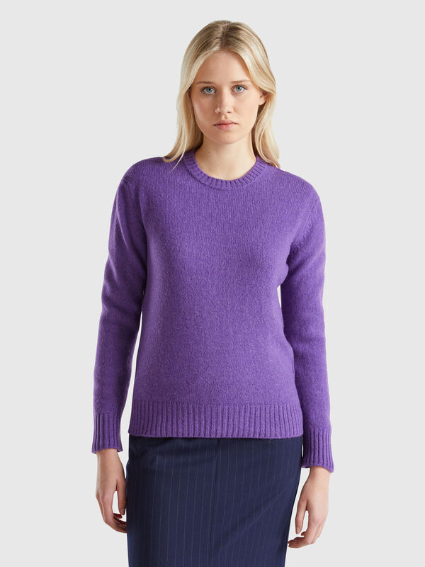 Jersey de pura lana Shetland Mujer