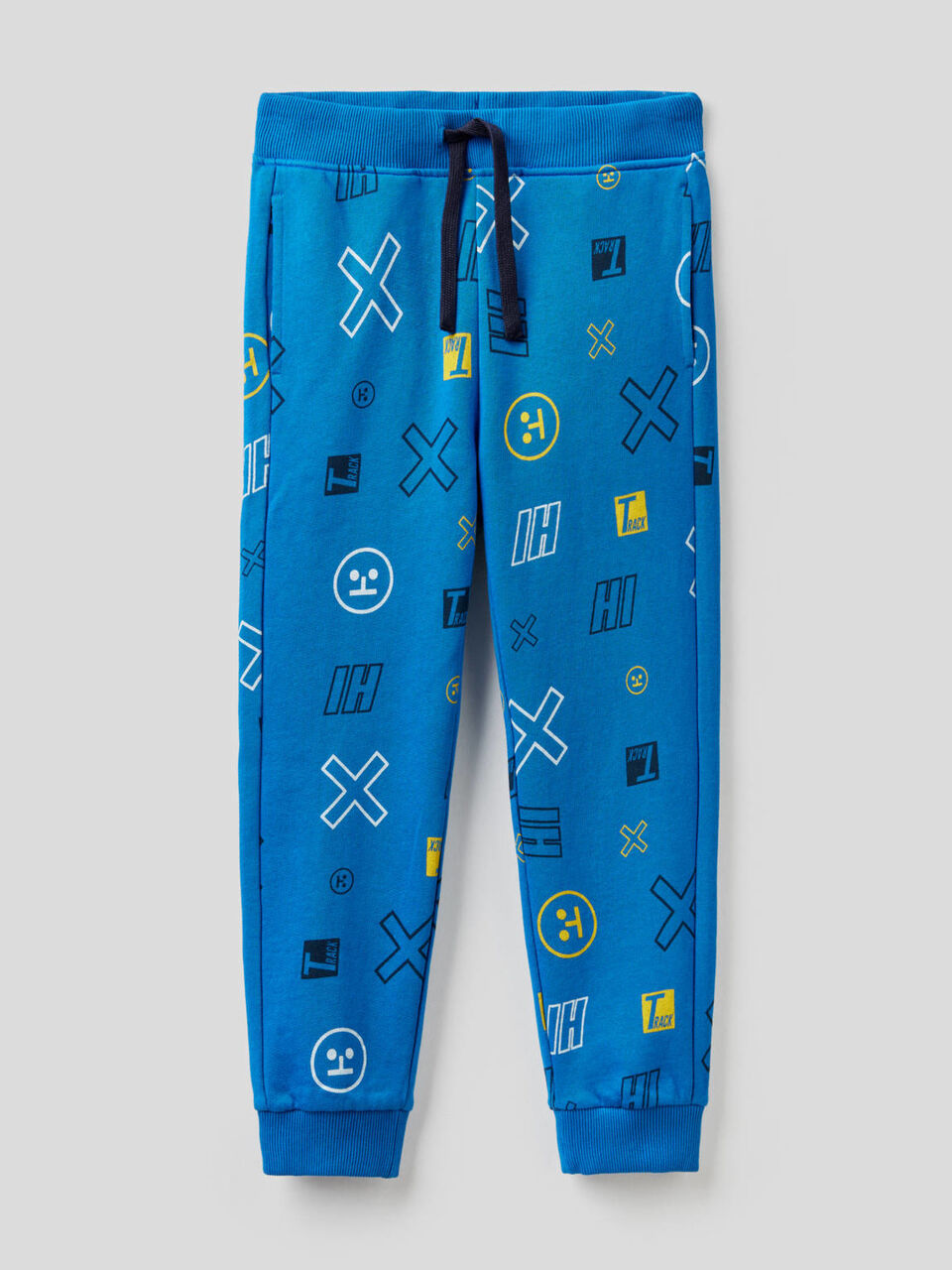 Pantalones de felpa con estampado fantasía image number 1