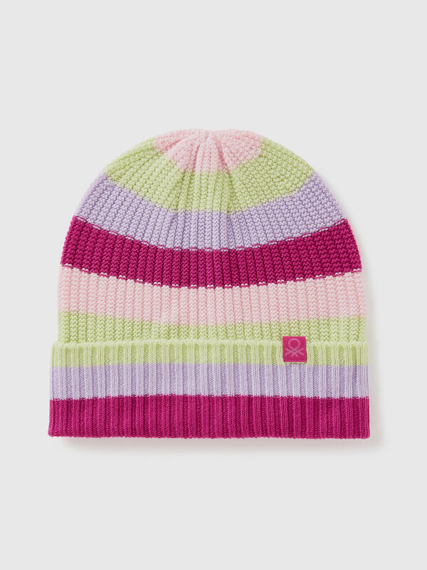 Gorro de punto de rayas Niño