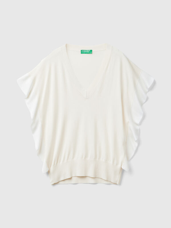 Jersey con drapeado Mujer