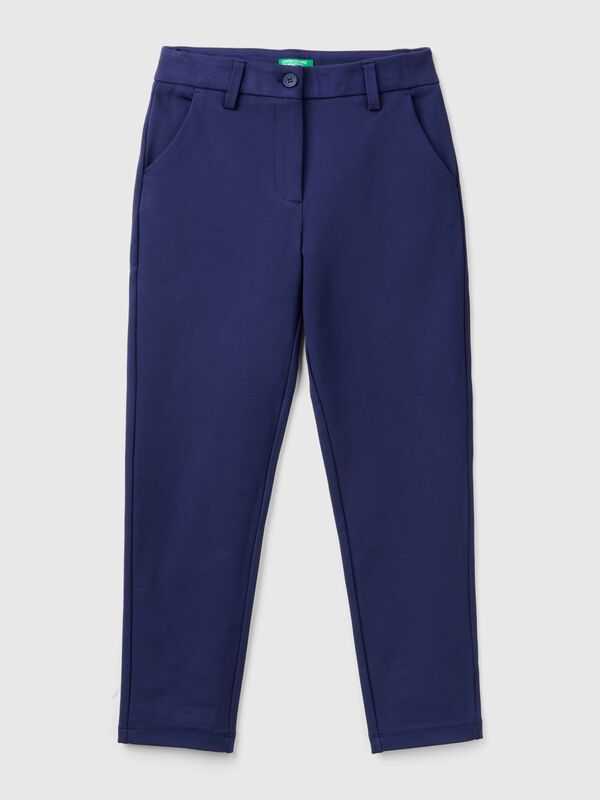 Pantalones slim fit en mezcla de viscosa Niña