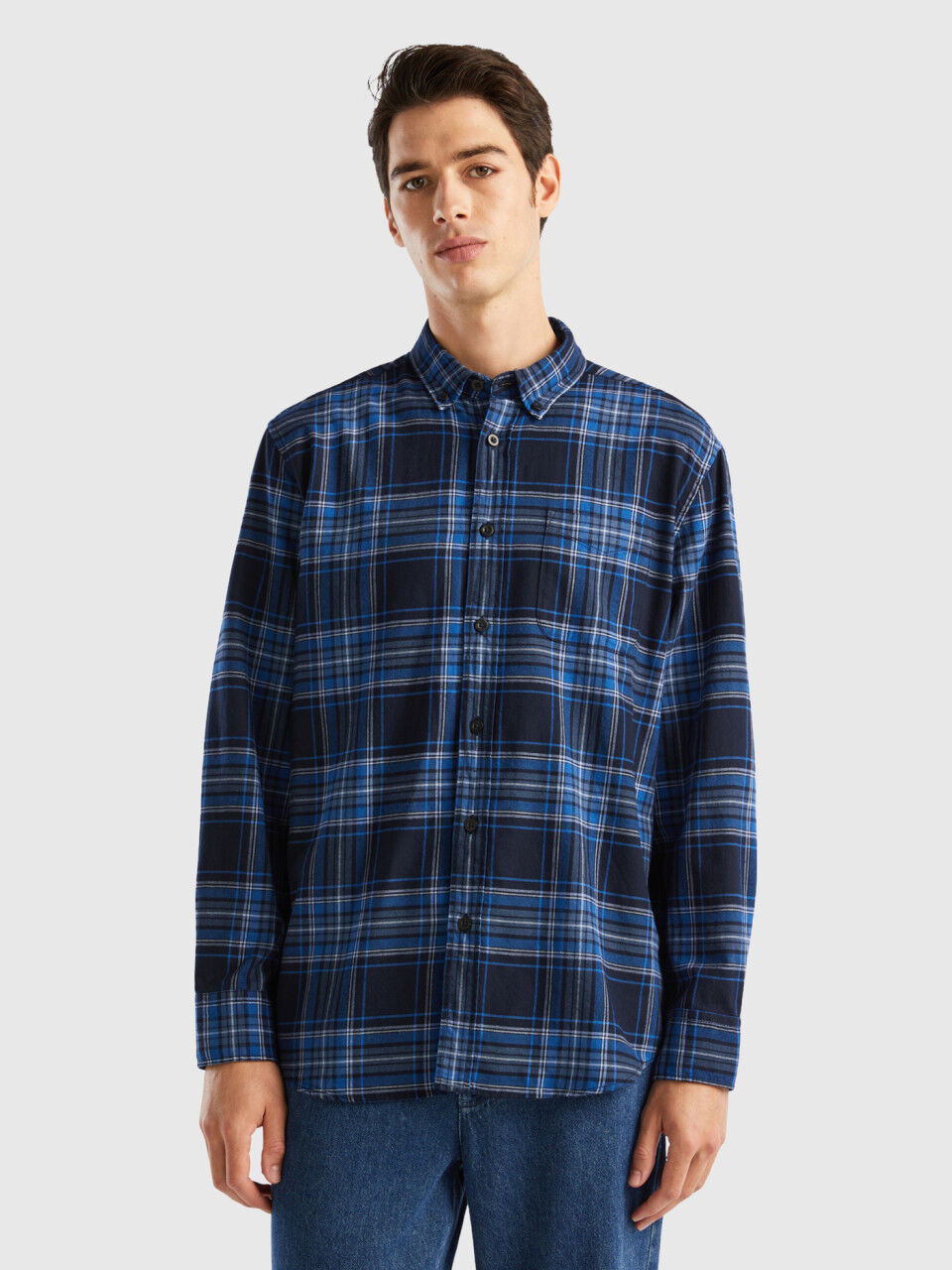 Camisa benetton hombre clearance