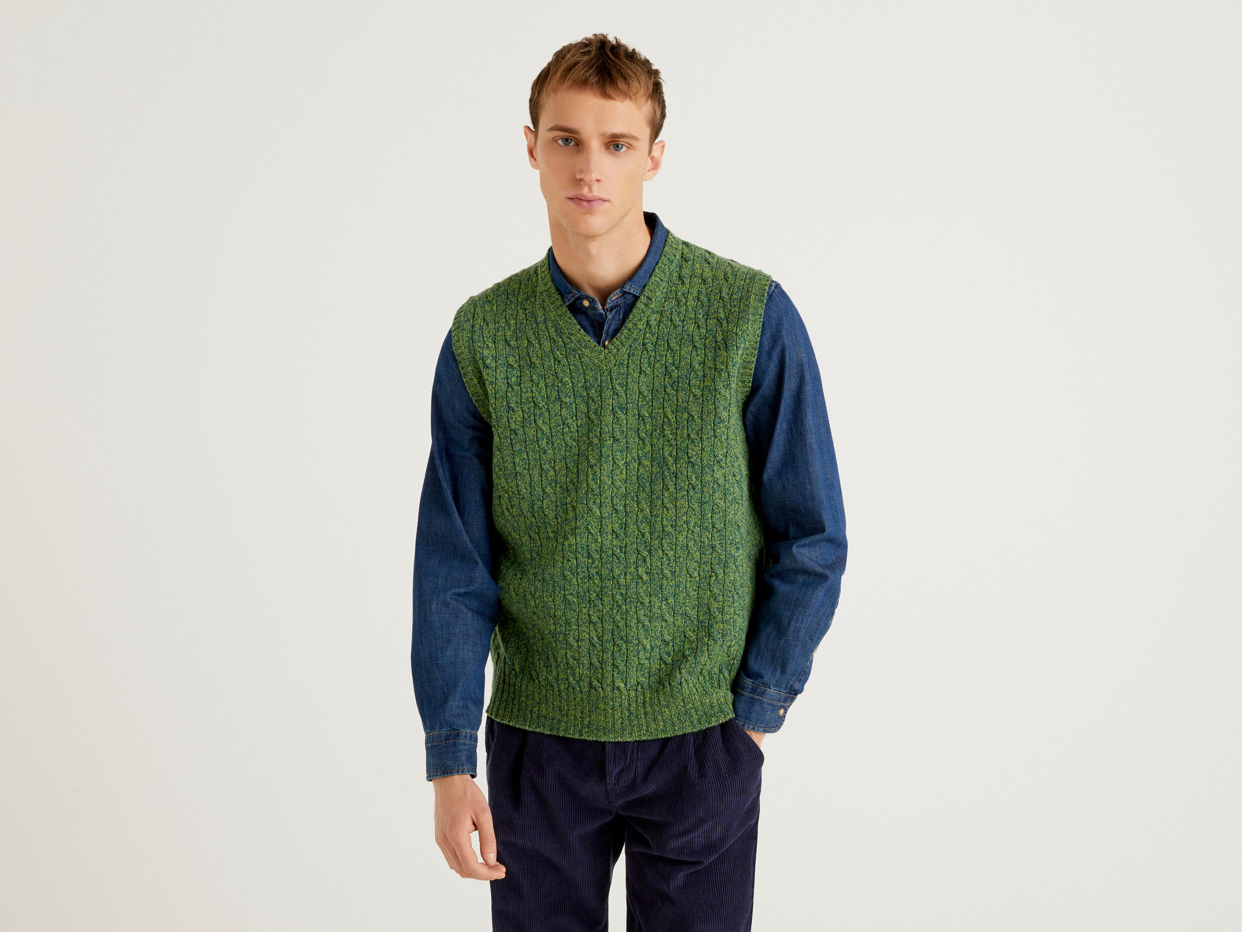 Chaleco hotsell verde hombre