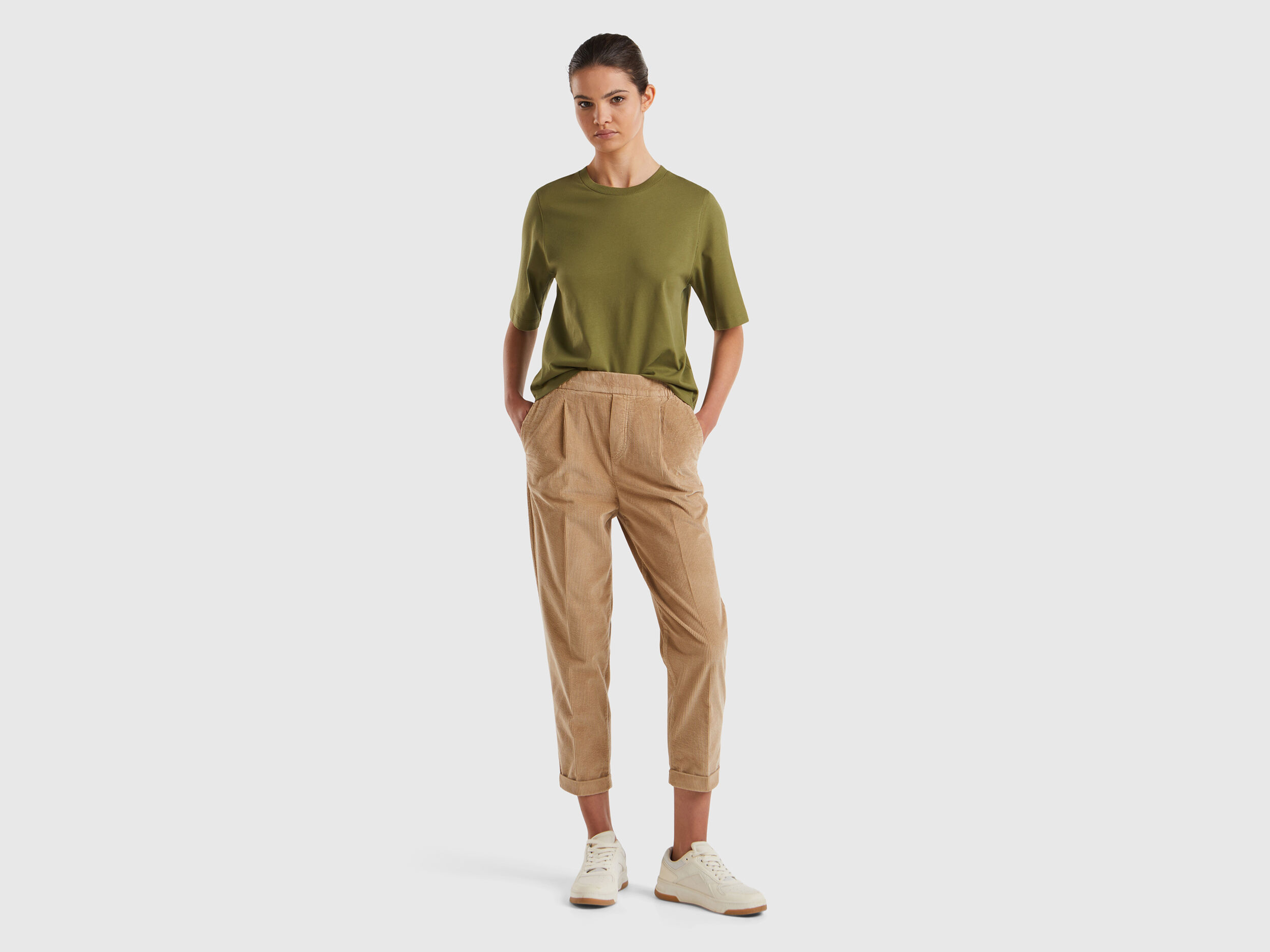 Pantalones chinos marrones online