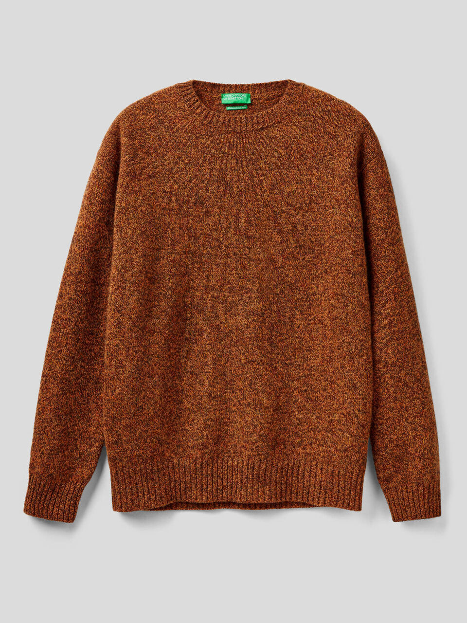 Jersey de cuello redondo de pura lana Shetland image number 1
