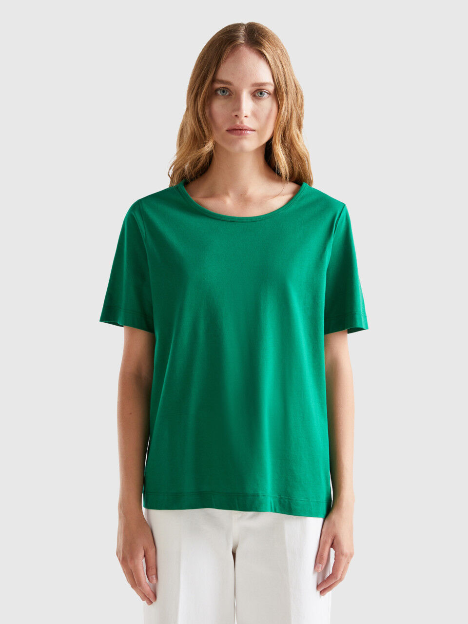 Benetton camiseta básica mujer top