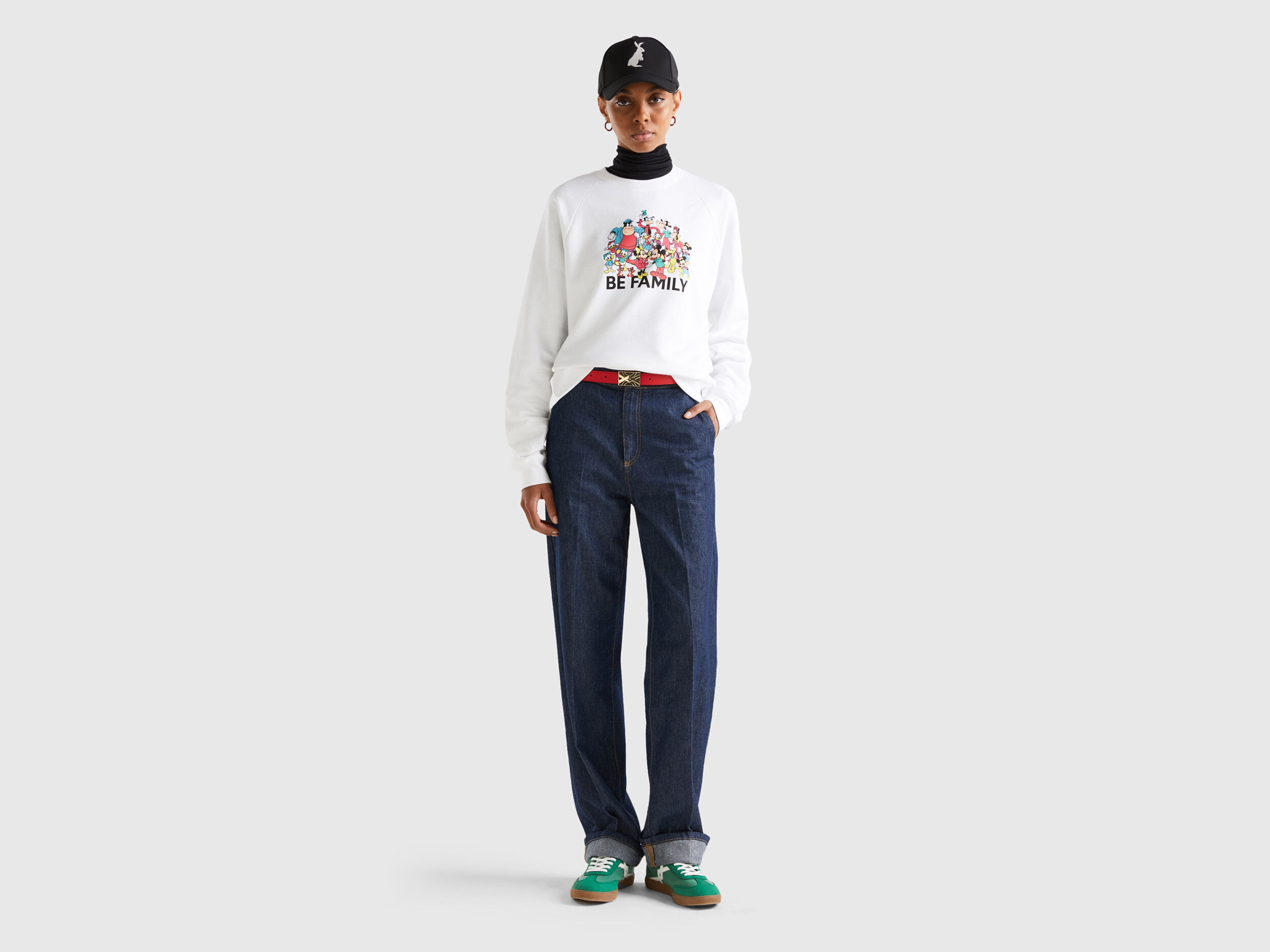 Sudadera blanca Mickey Friends Blanco Benetton