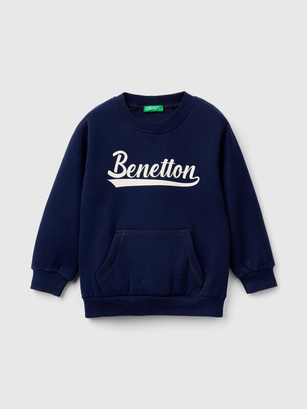 Sudadera cálida con bolsillo canguro Niño