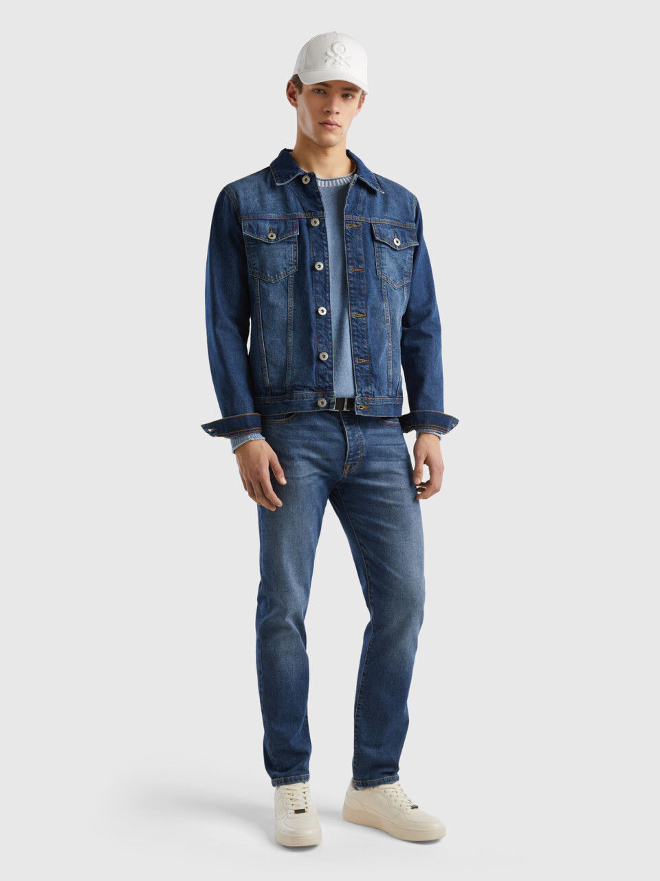 Cazadora online denim hombre