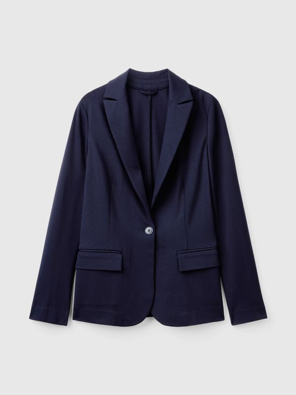 Blazer de viscosa mixta elástica Mujer