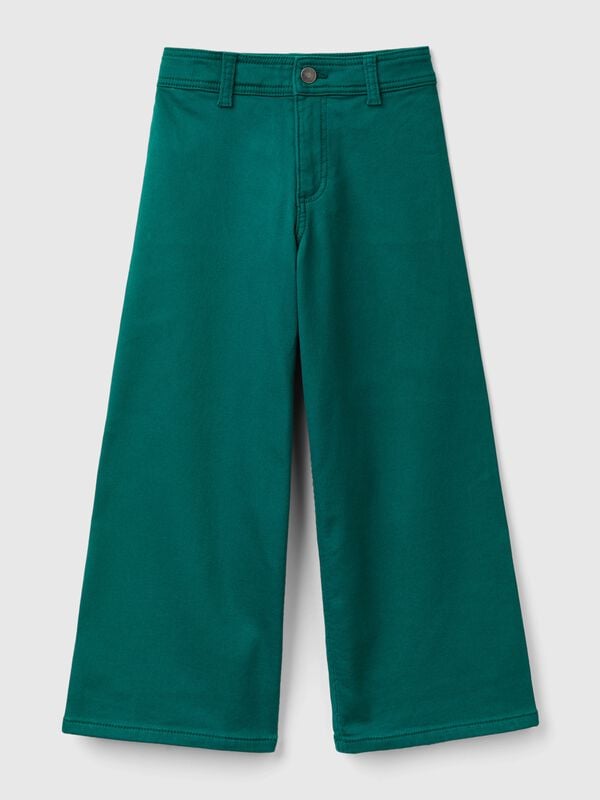 Pantalón amplio de algodón elástico Niña