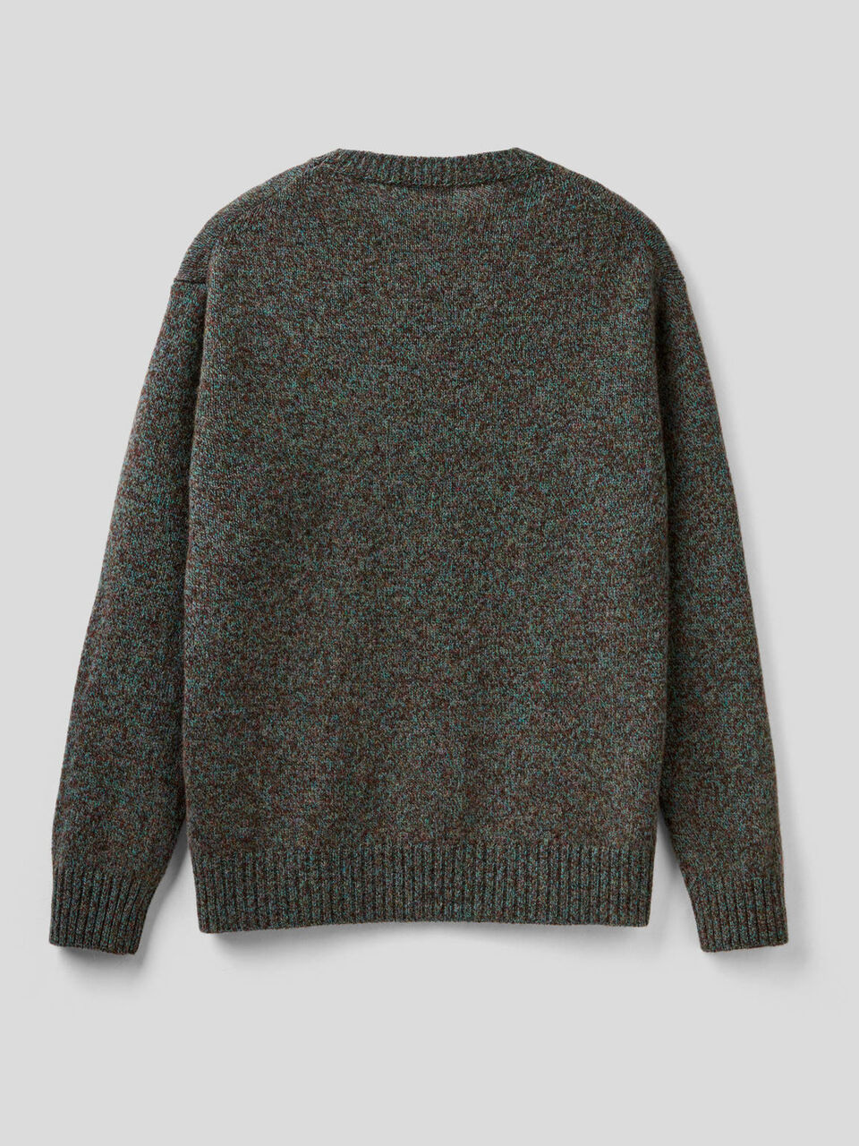 Jersey de cuello redondo de pura lana Shetland image number 2