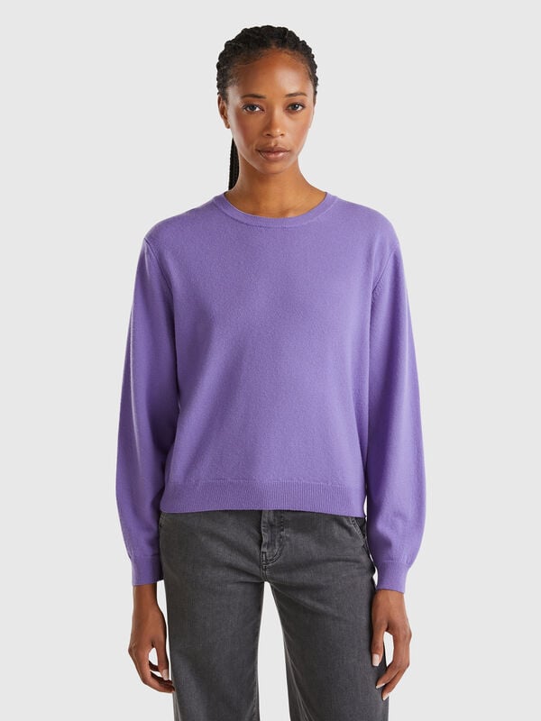 Jersey relaxed fit de pura lana merina Mujer