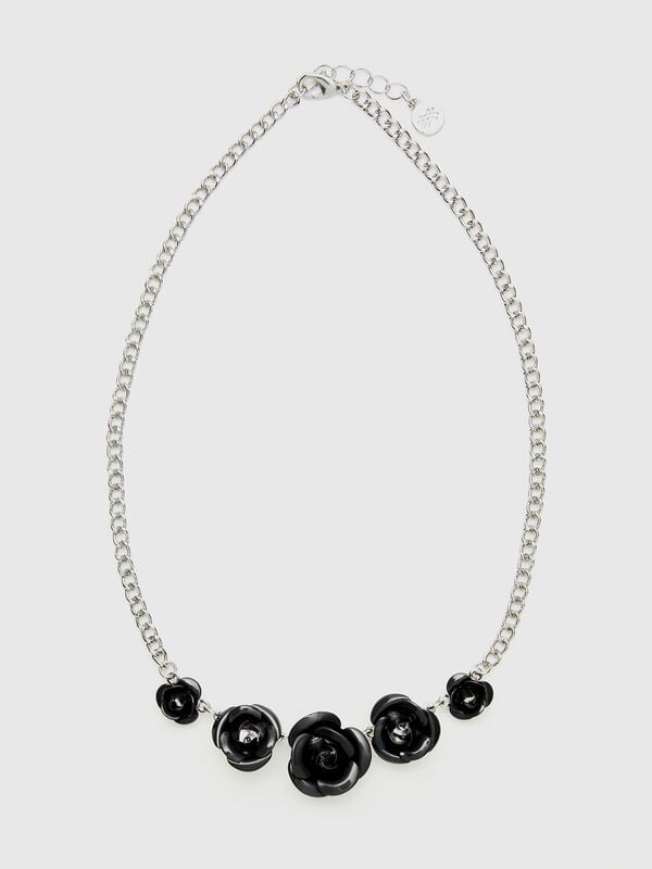 Collar con rosas Mujer