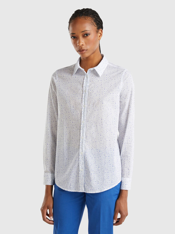 Camisa estampada de 100 % algodón Mujer