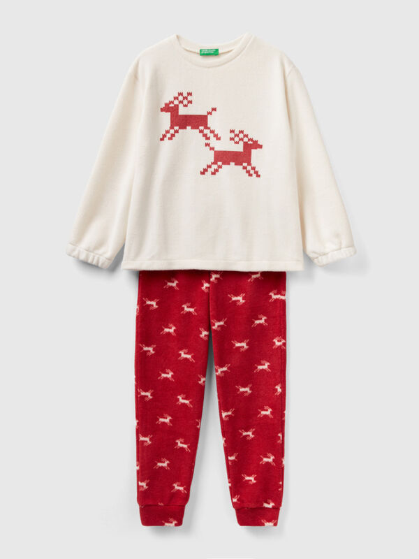Pijama polar de renos Niña