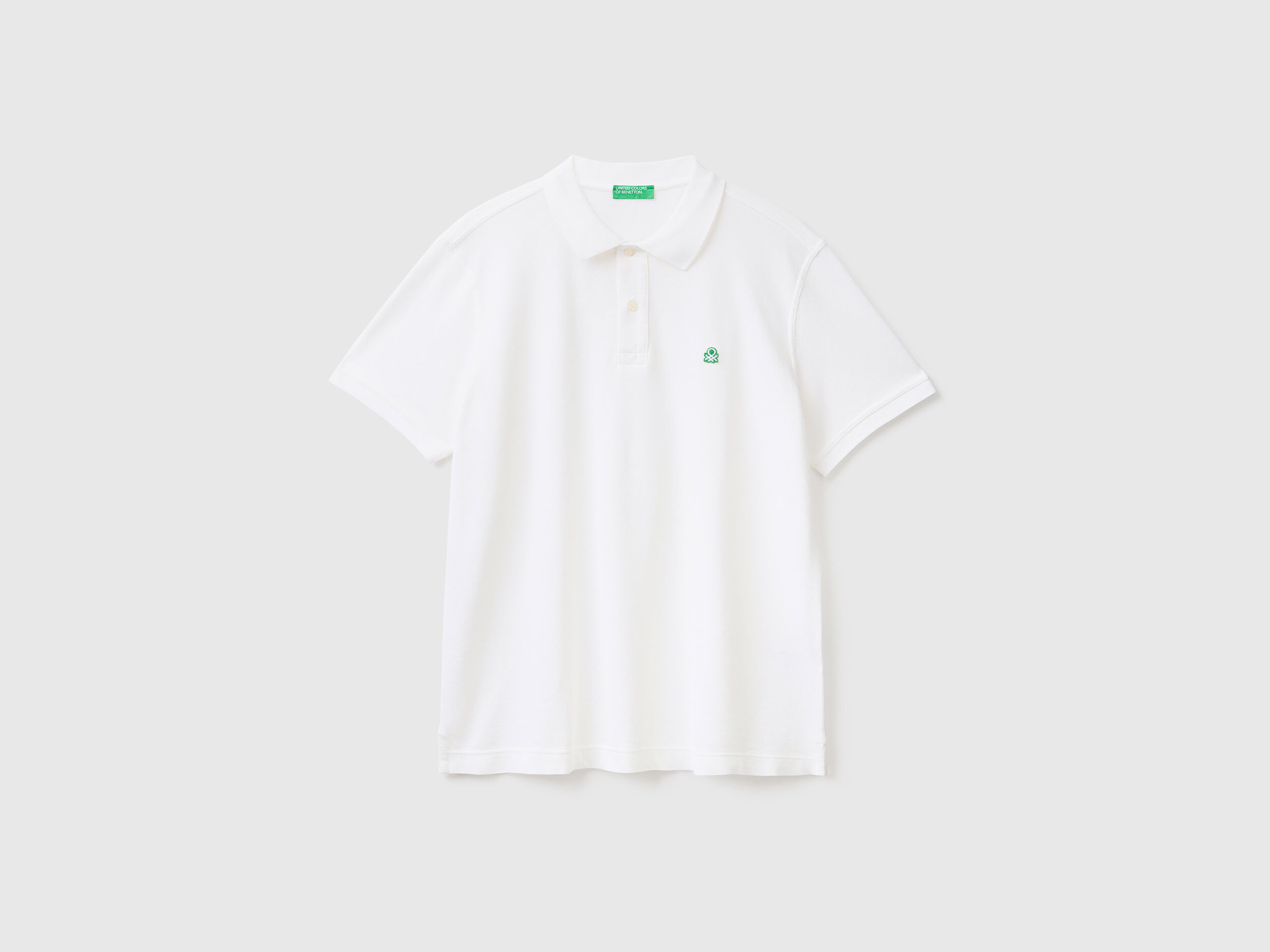 Polo blanco regular fit Blanco Benetton