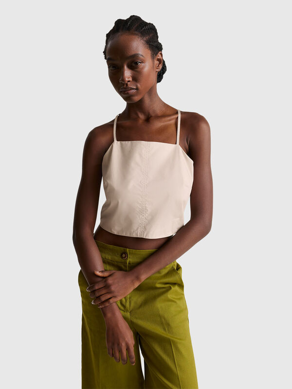 Top con cuello halter Mujer