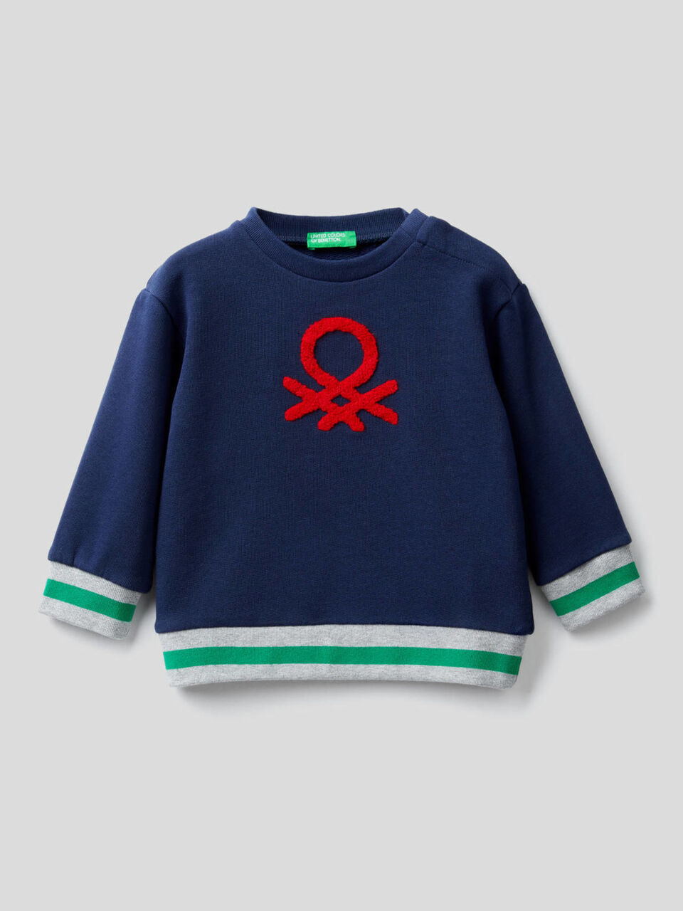 Sudadera de 100 % algodón con logotipo bordado image number 1