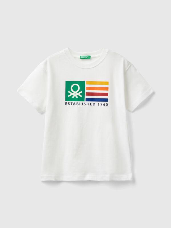 Camiseta de manga corta de 100 % algodón orgánico Niño