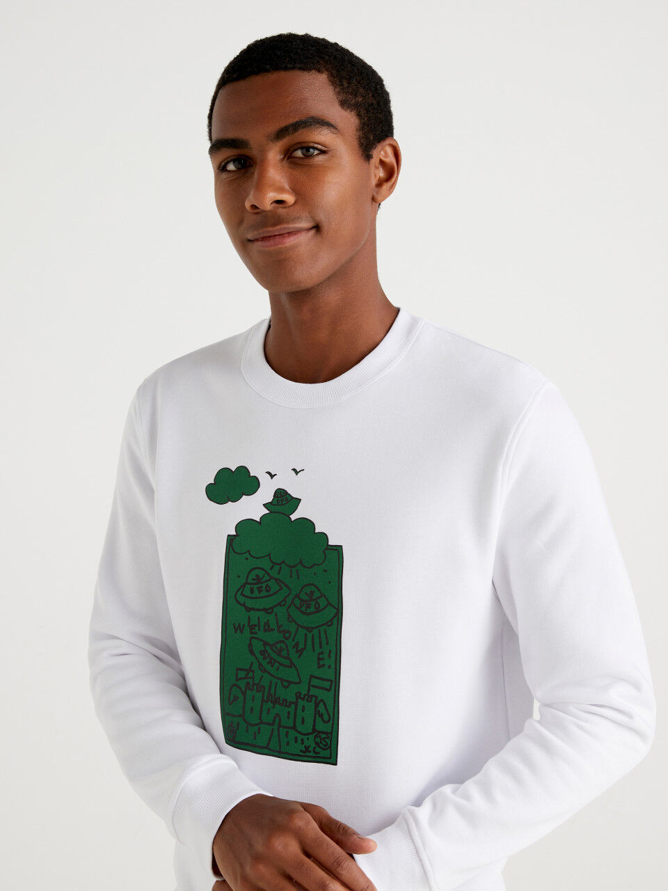 Camiseta sudadera hombre discount