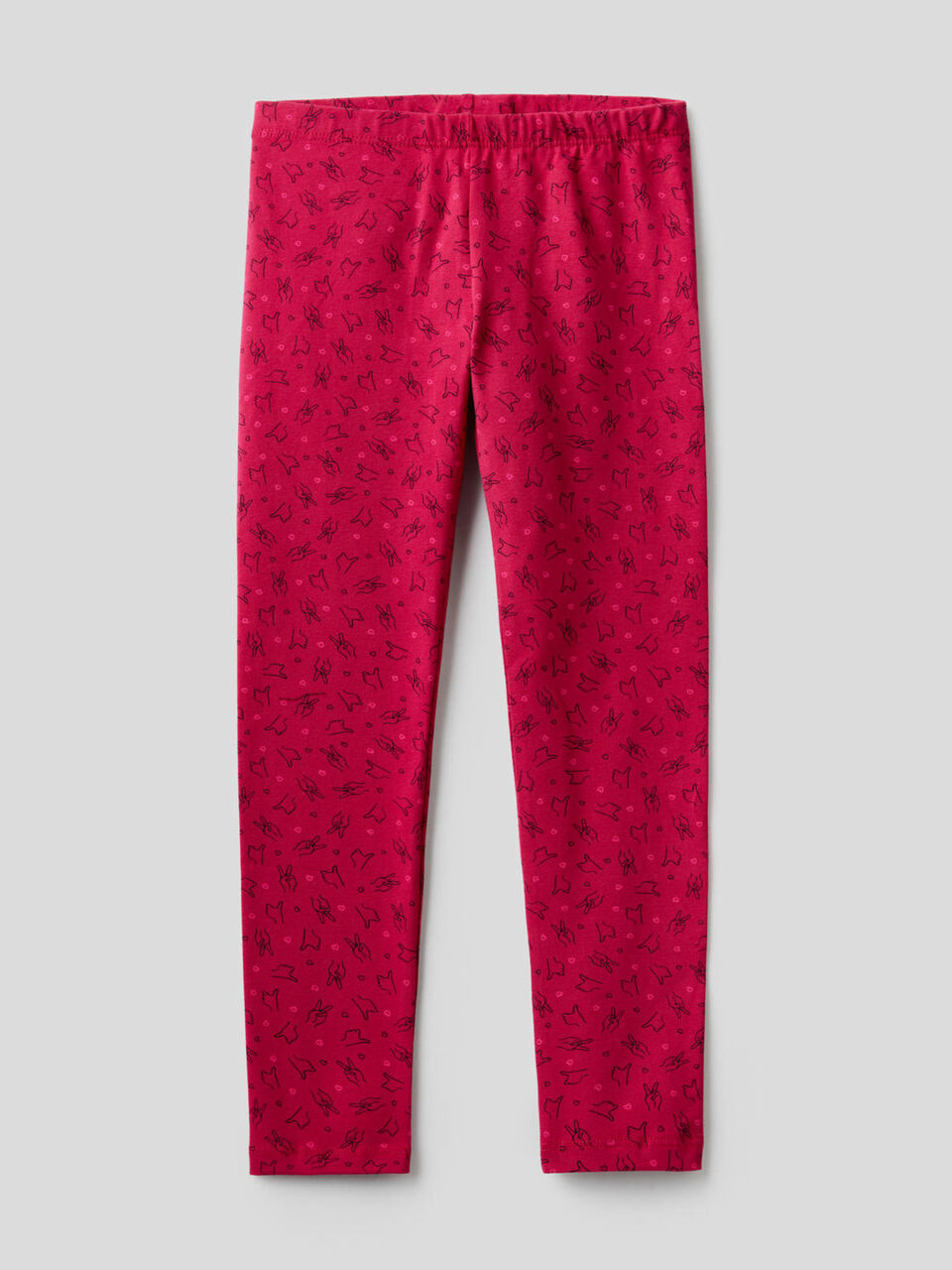 Leggings estampados de algodón elástico image number 1