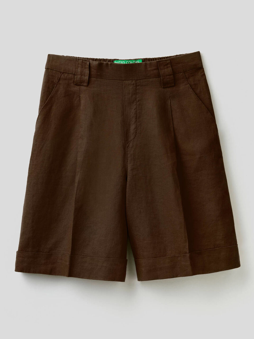 Bermudas de 100% lino image number 1
