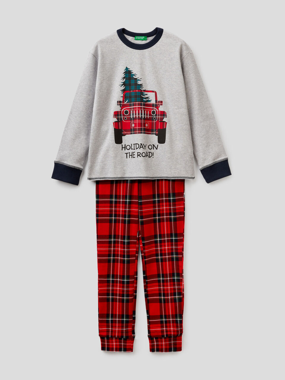 Pijama navideño de 100 % algodón image number 1