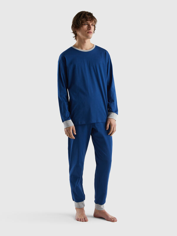 Pantalón de pijama de hombre Lacoste en popelina de algodón con estampado  de cuadros - Pijamas Hombre - Novedades 2024