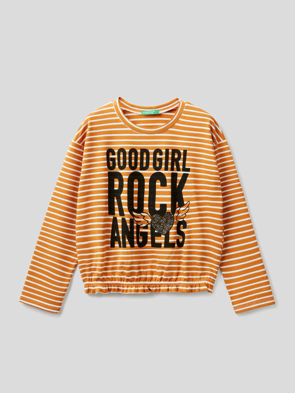 Camiseta corta de rayas image number 1