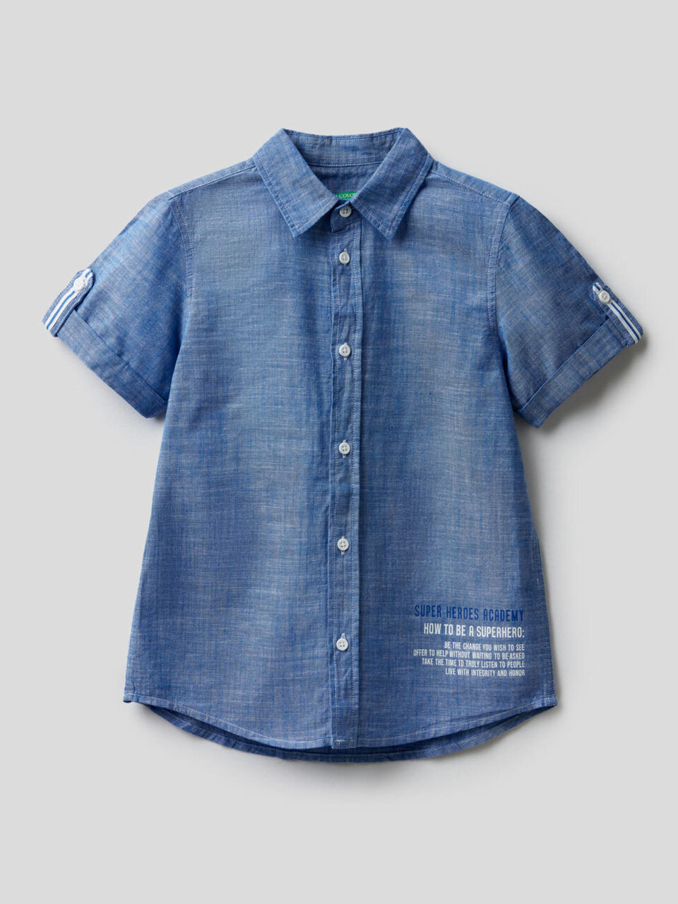 Camisa con manga enrollada image number 1