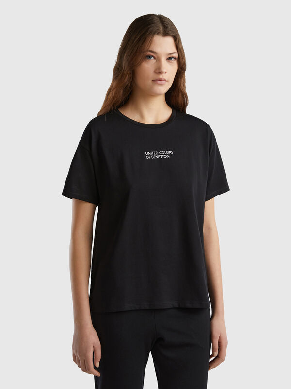 Camiseta de manga corta con logotipo Mujer
